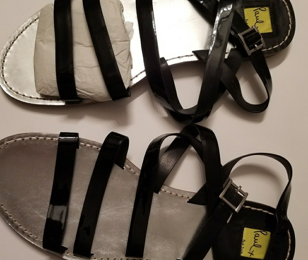 Paul Smith flat patent leather sandal